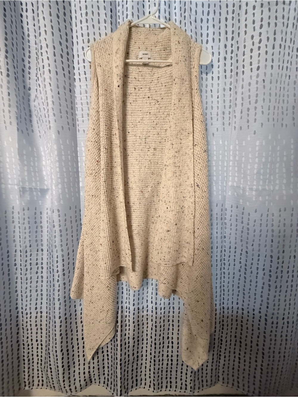 Old Navy Sleeveless Knit Draped Cardigan - Cream